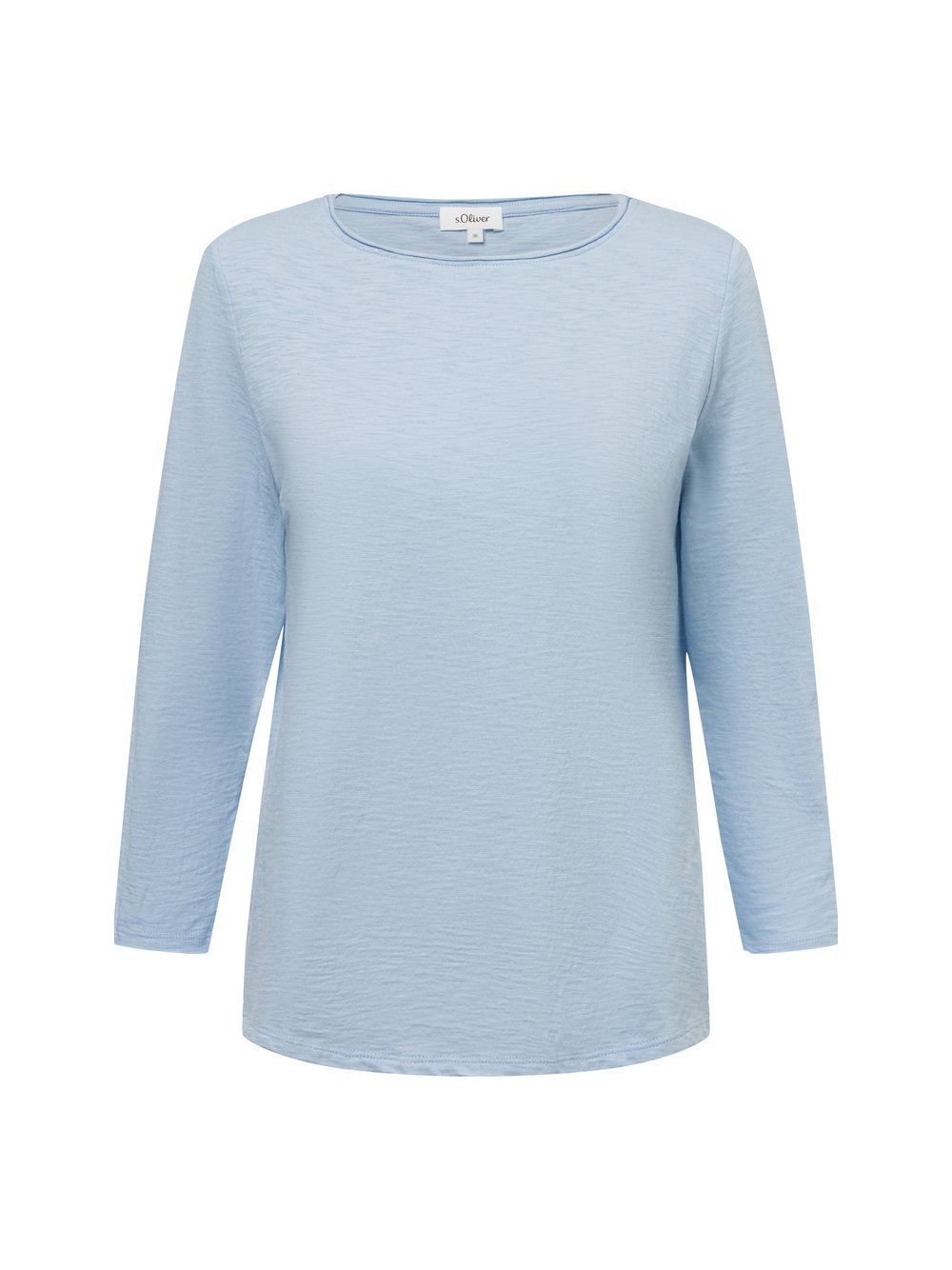 s.Oliver Langarmshirt Damen Baumwolle blau, 40