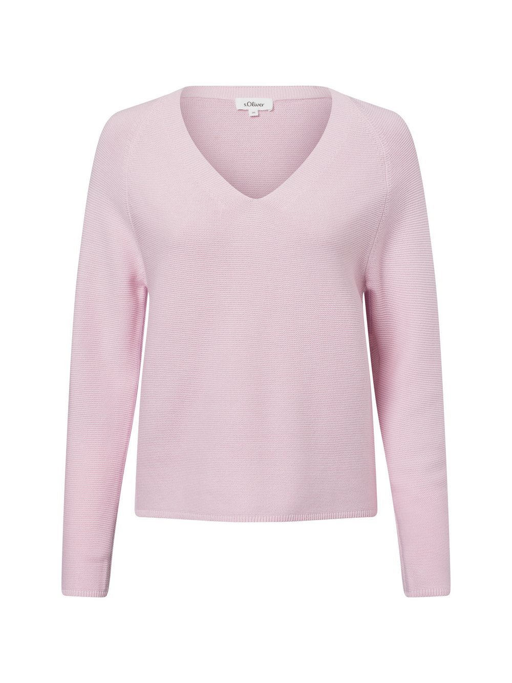 s.Oliver Pullover Damen Baumwolle rosa strukturiert, 42