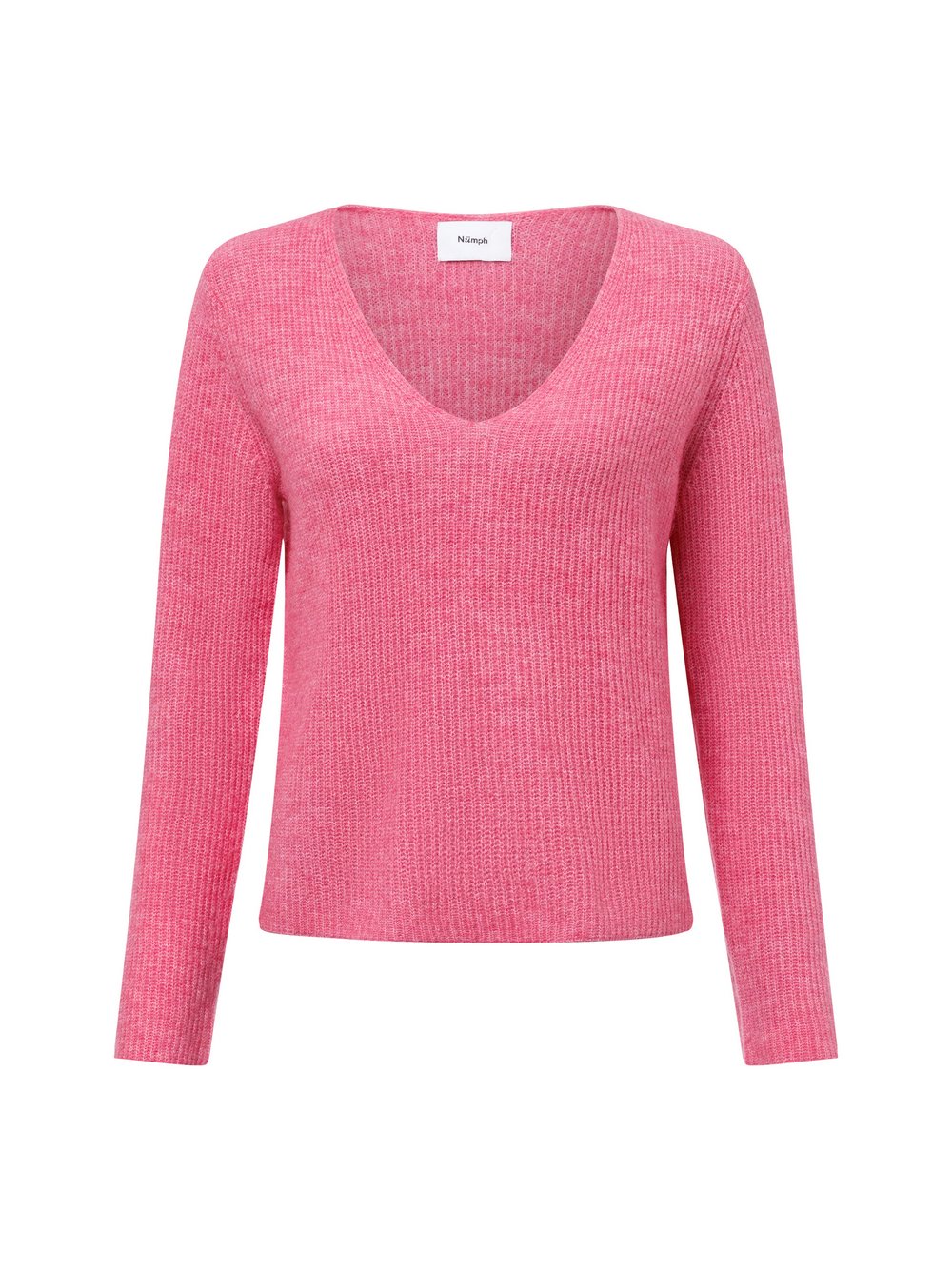 Nümph Pullover mit Alpaka-Anteil Damen Wolle rosa, M