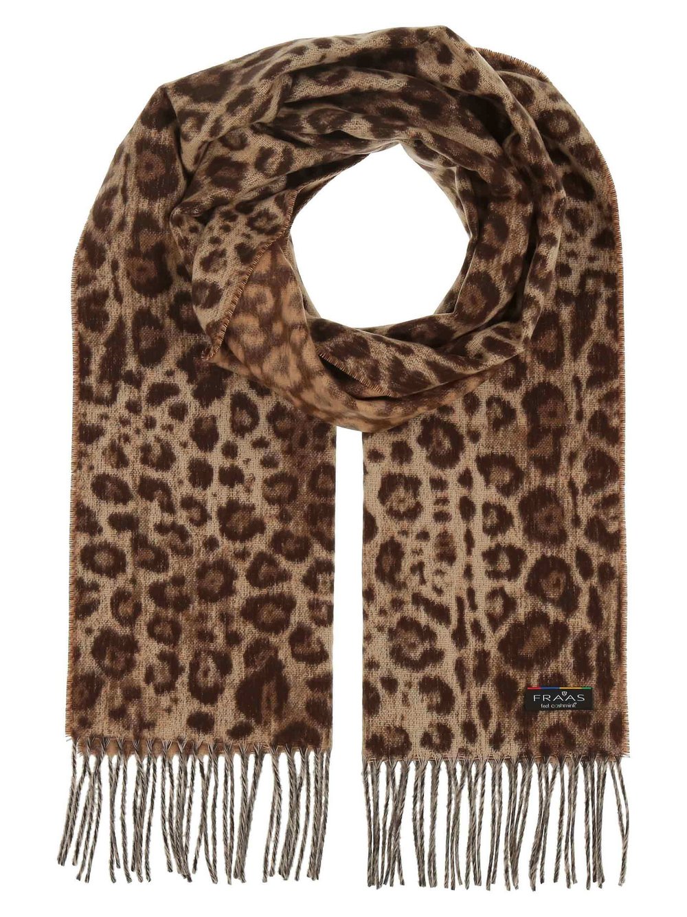 Fraas Schal Damen braun gemustert, ONE SIZE