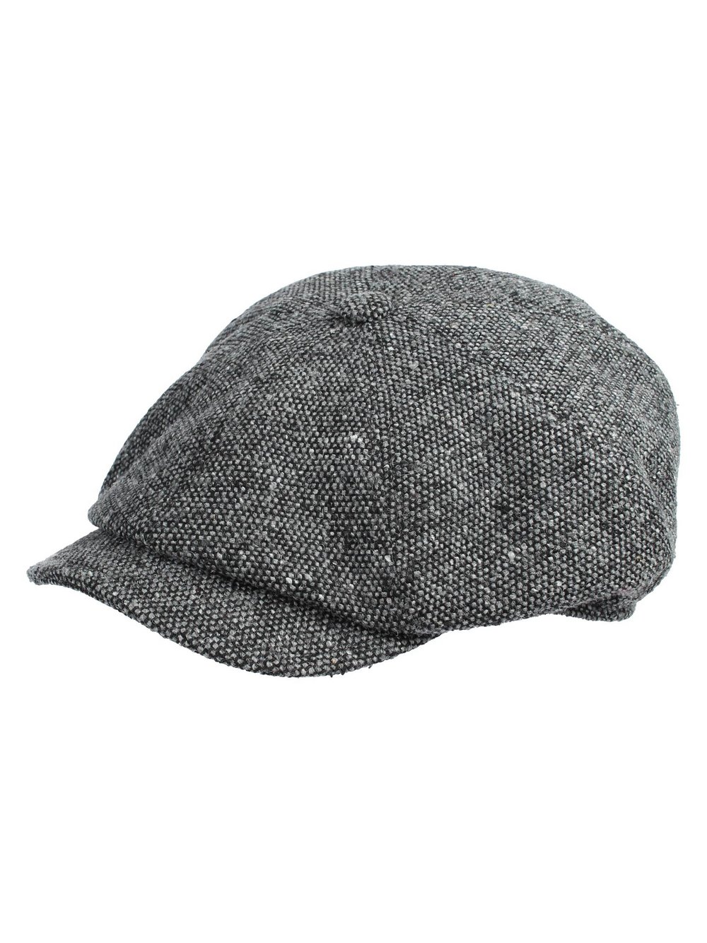 Bugatti Baker boy hat Herren Wolle grau, ONE SIZE