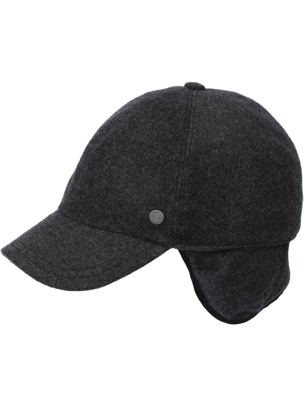 Bugatti Basecap Herren Wolle grau, ONE SIZE