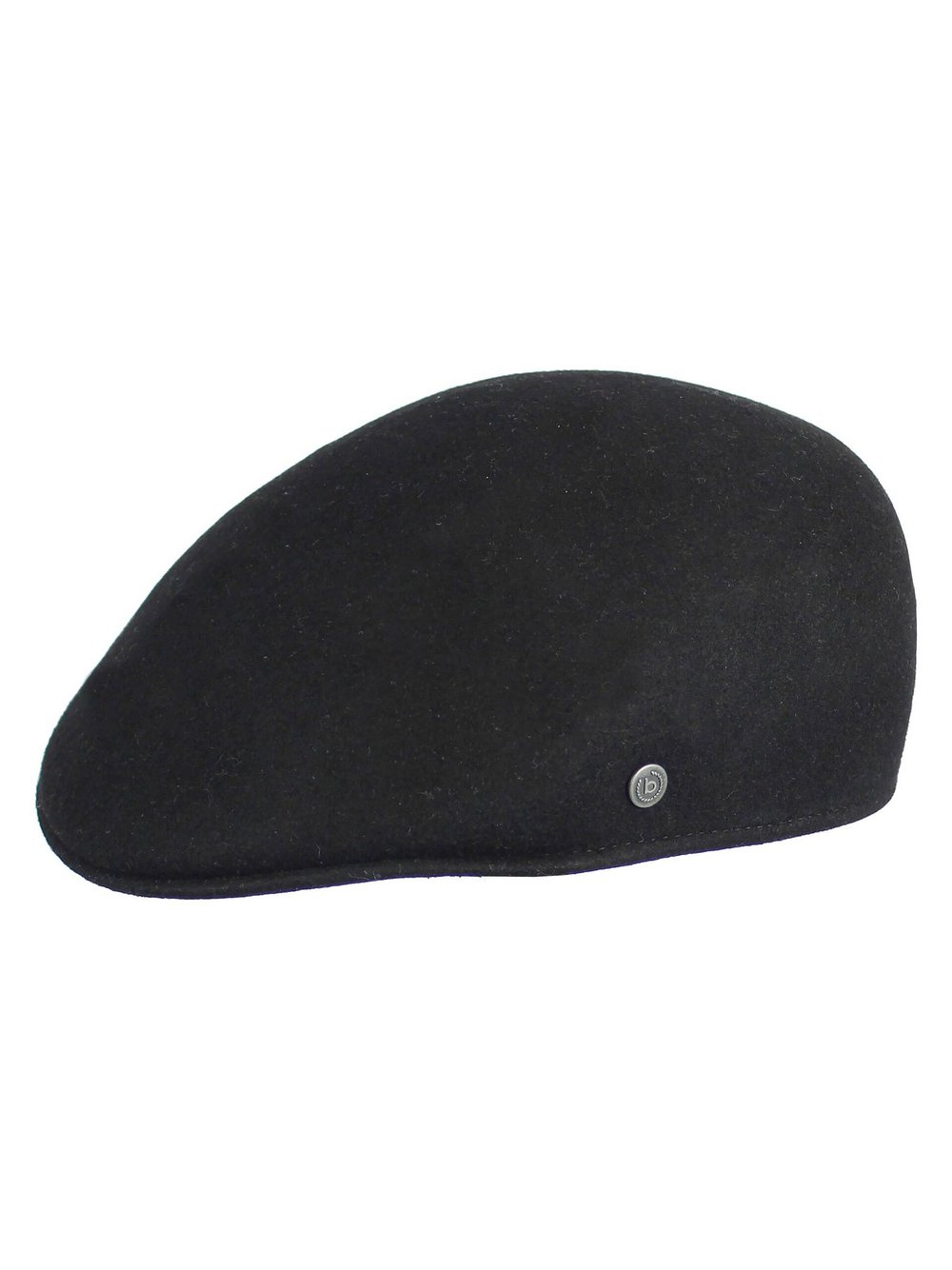 Bugatti Flatcap Herren Wolle schwarz, ONE SIZE