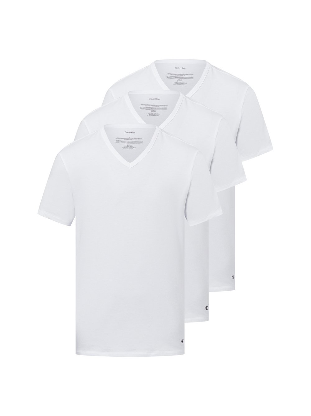 Thumbnail - Calvin Klein T-Shirt im 3er-Pack Herren Baumwolle weiß, M
