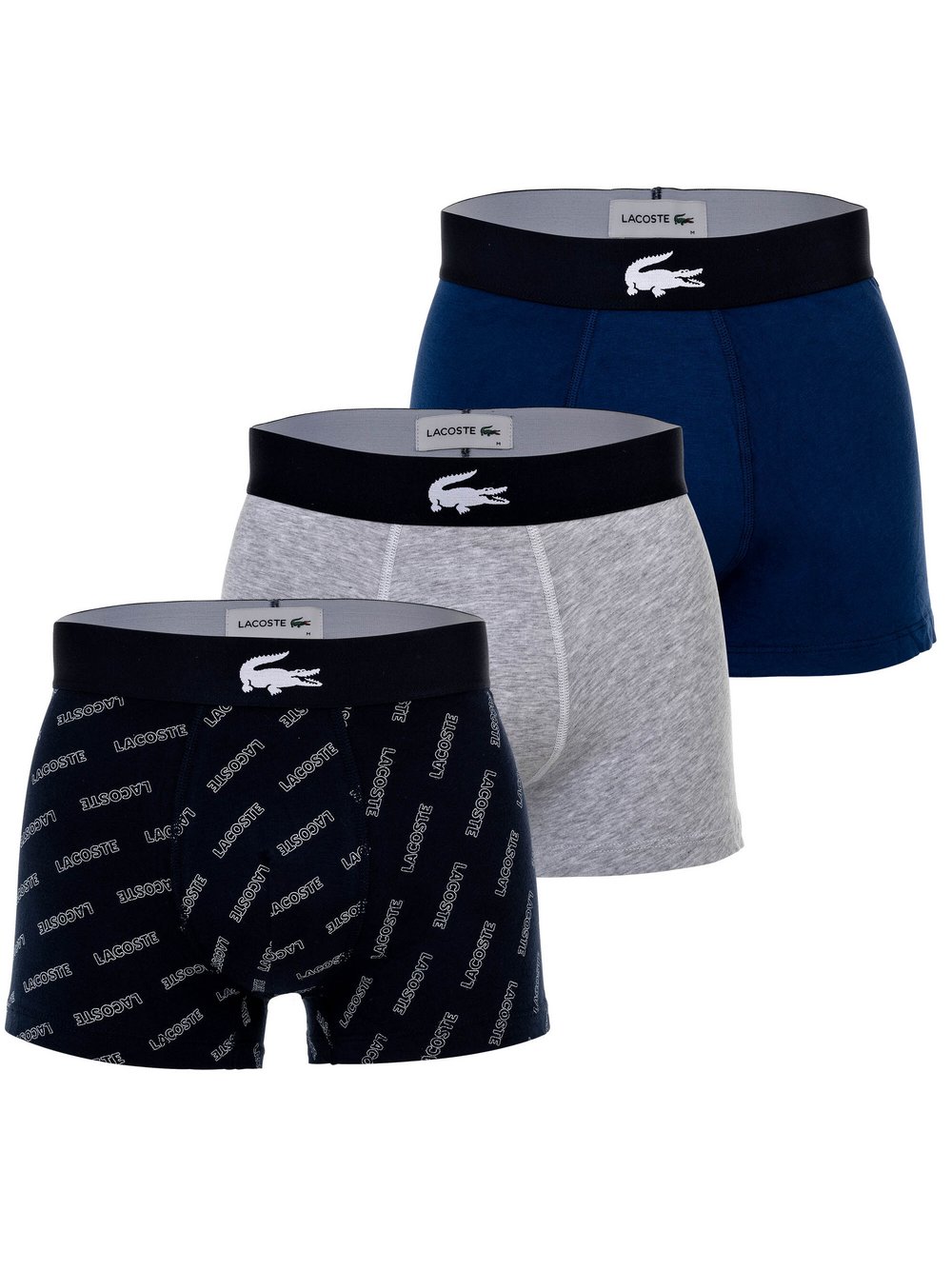 Lacoste Boxershort 3er Pack Herren Baumwolle mehrfarbig, S