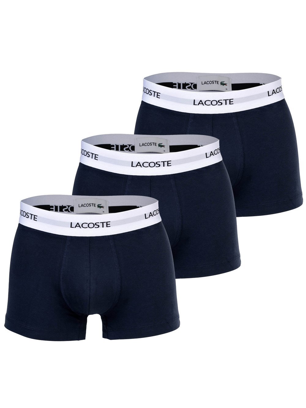 Lacoste Boxershort 3er Pack Herren Baumwolle blau, L