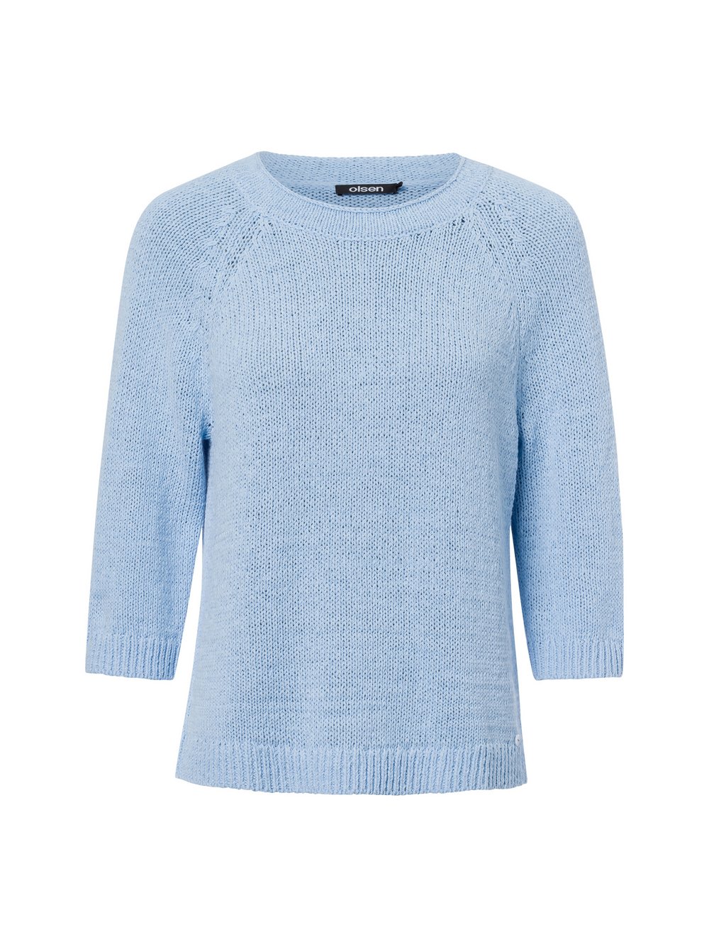 Olsen Strickpullover Damen Baumwolle blau, 46