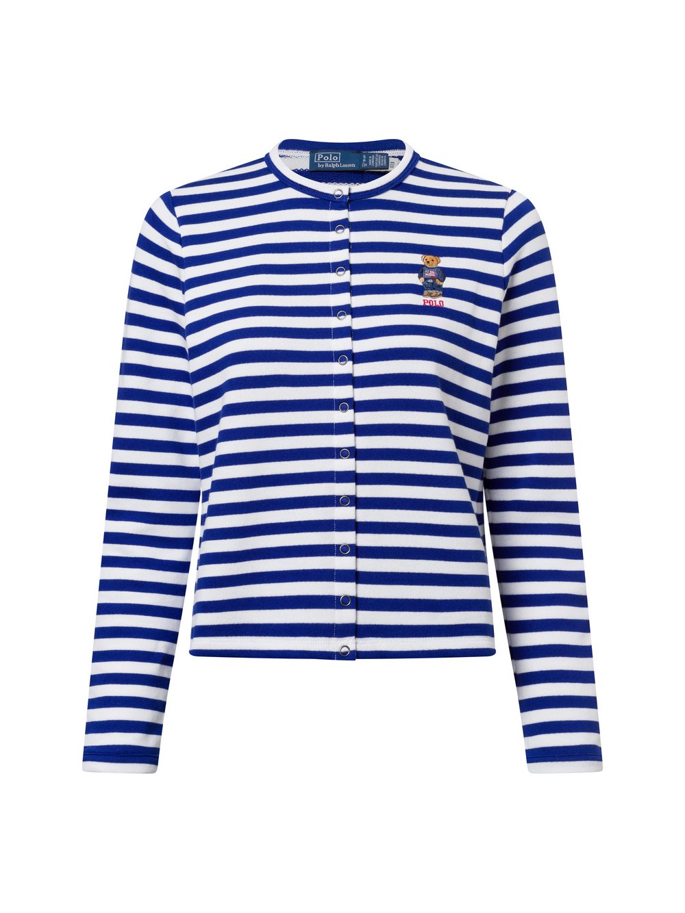 Polo Ralph Lauren Sweatjacke Damen Baumwolle mehrfarbig gestreift, L