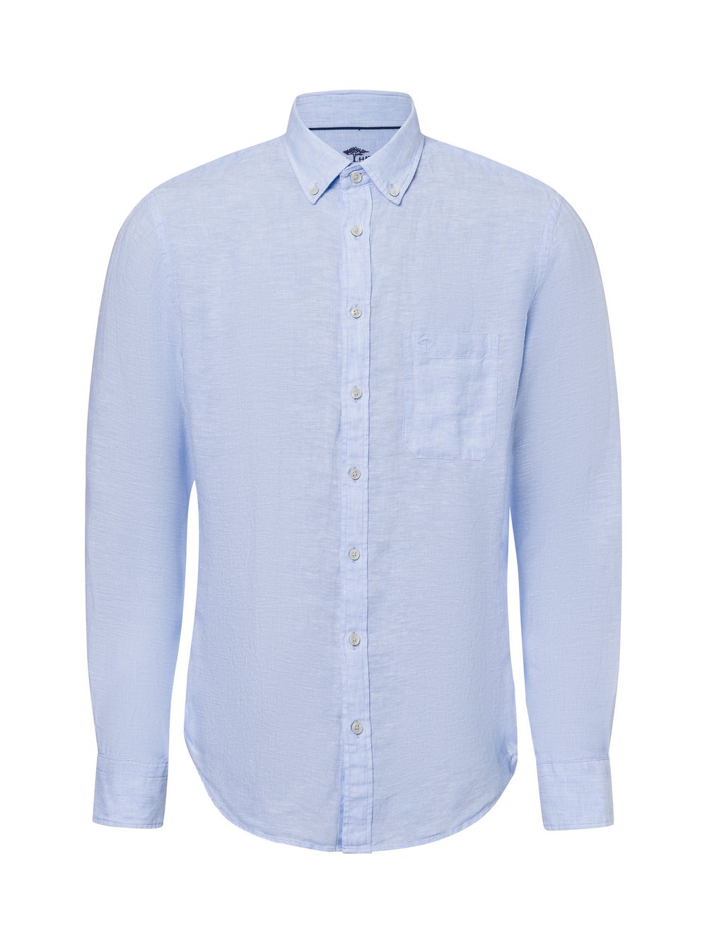Fynch-Hatton Freizeithemd aus Leinen Herren Regular Fit blau meliert, M