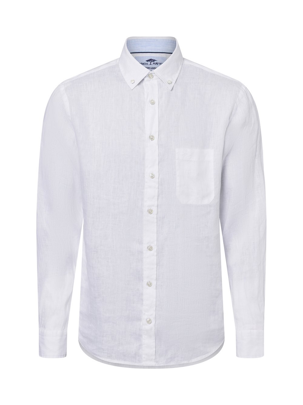 Fynch-Hatton Freizeithemd aus Leinen Herren Regular Fit weiß meliert, XL