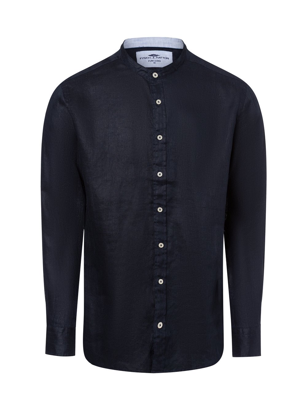 Fynch-Hatton Freizeithemd aus Leinen Herren Regular Fit blau, L