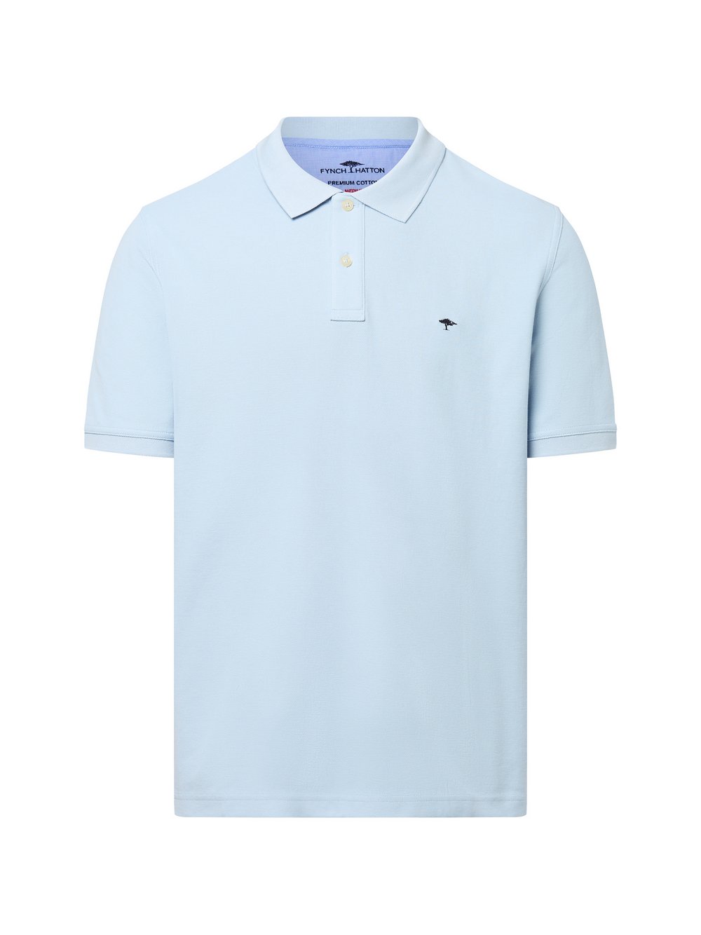 Fynch-Hatton Poloshirt Herren Baumwolle blau, M