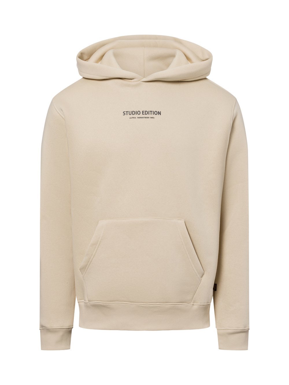 Alpha Industries Kapuzenpullover Herren Baumwolle beige bedruckt, L