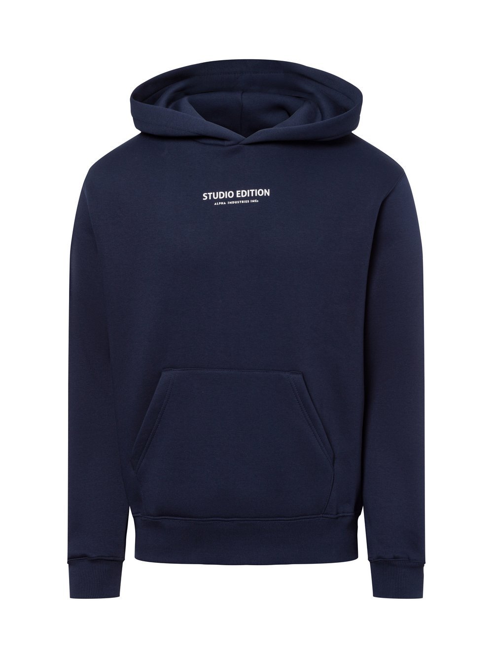 Alpha Industries Kapuzenpullover Herren Baumwolle blau bedruckt, M