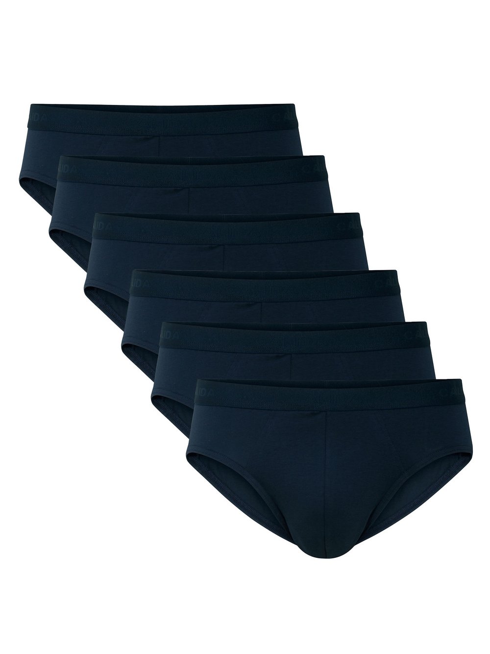 Calida Slip 6er Pack Herren Baumwolle blau, M