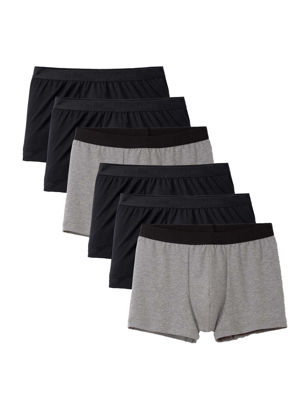 Calida Boxershort 6er Pack Herren Baumwolle mehrfarbig, L