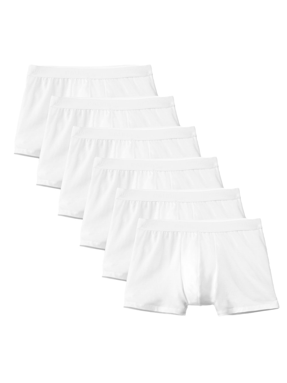 Calida Boxershort 6er Pack Herren Baumwolle weiß, S