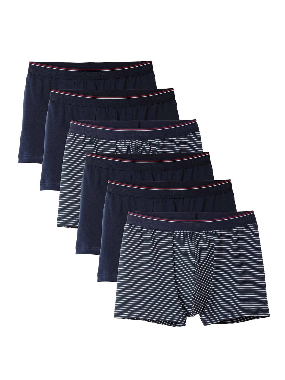 Calida Boxershort 6er Pack Herren Baumwolle mehrfarbig, L