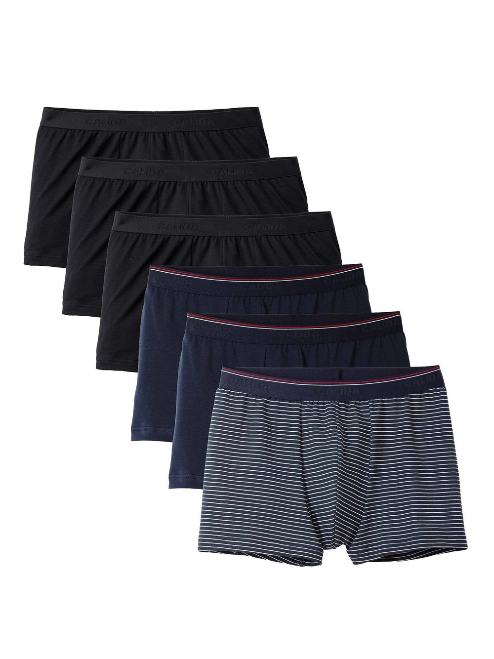 Calida Boxershort 6er Pack Herren Baumwolle mehrfarbig, L