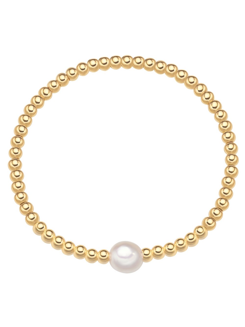Thumbnail - Yokoamii Perlen-Armband Damen weiß, ONE SIZE