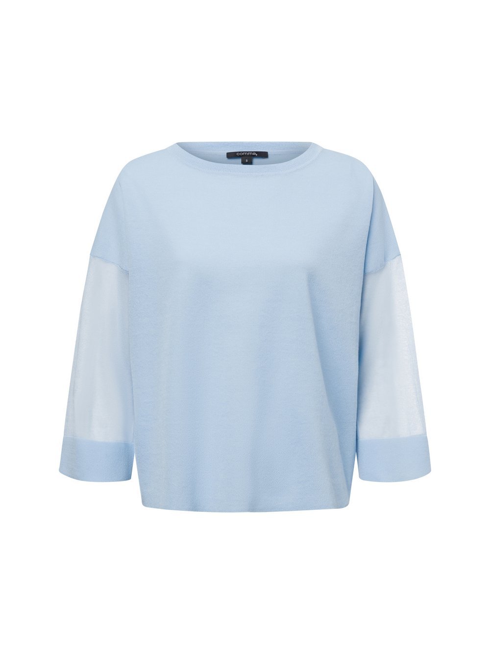 comma Strickpullover Damen Baumwolle blau, M