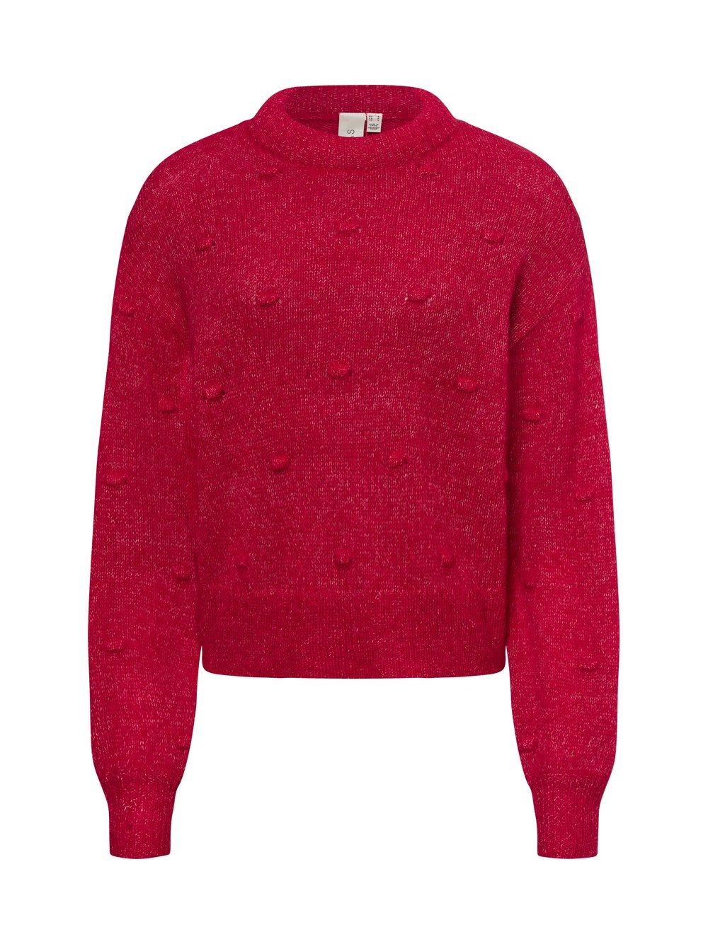 Y.A.S Strickpullover mit Woll-Anteil Damen Wolle rot, S