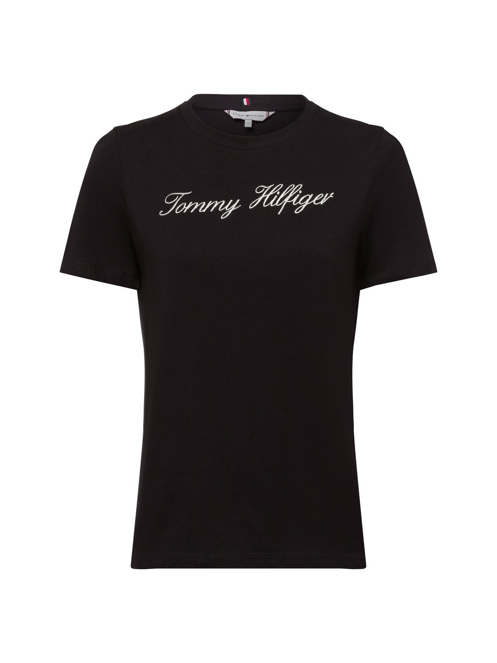 Tommy Hilfiger T-Shirt Damen Baumwolle schwarz gemustert, S