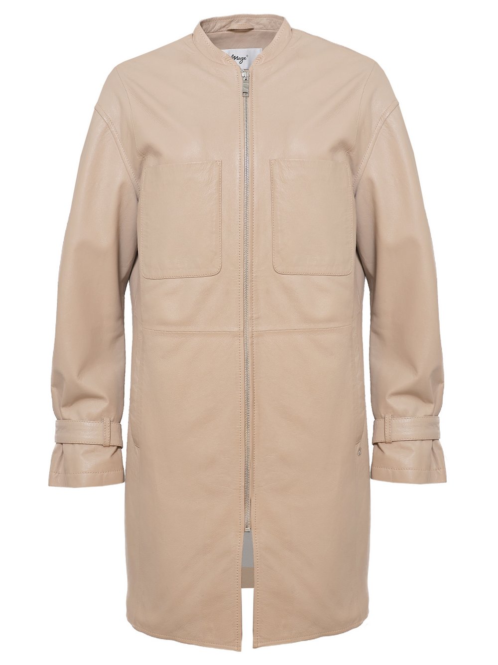 Maze Lederparka Damen beige, M