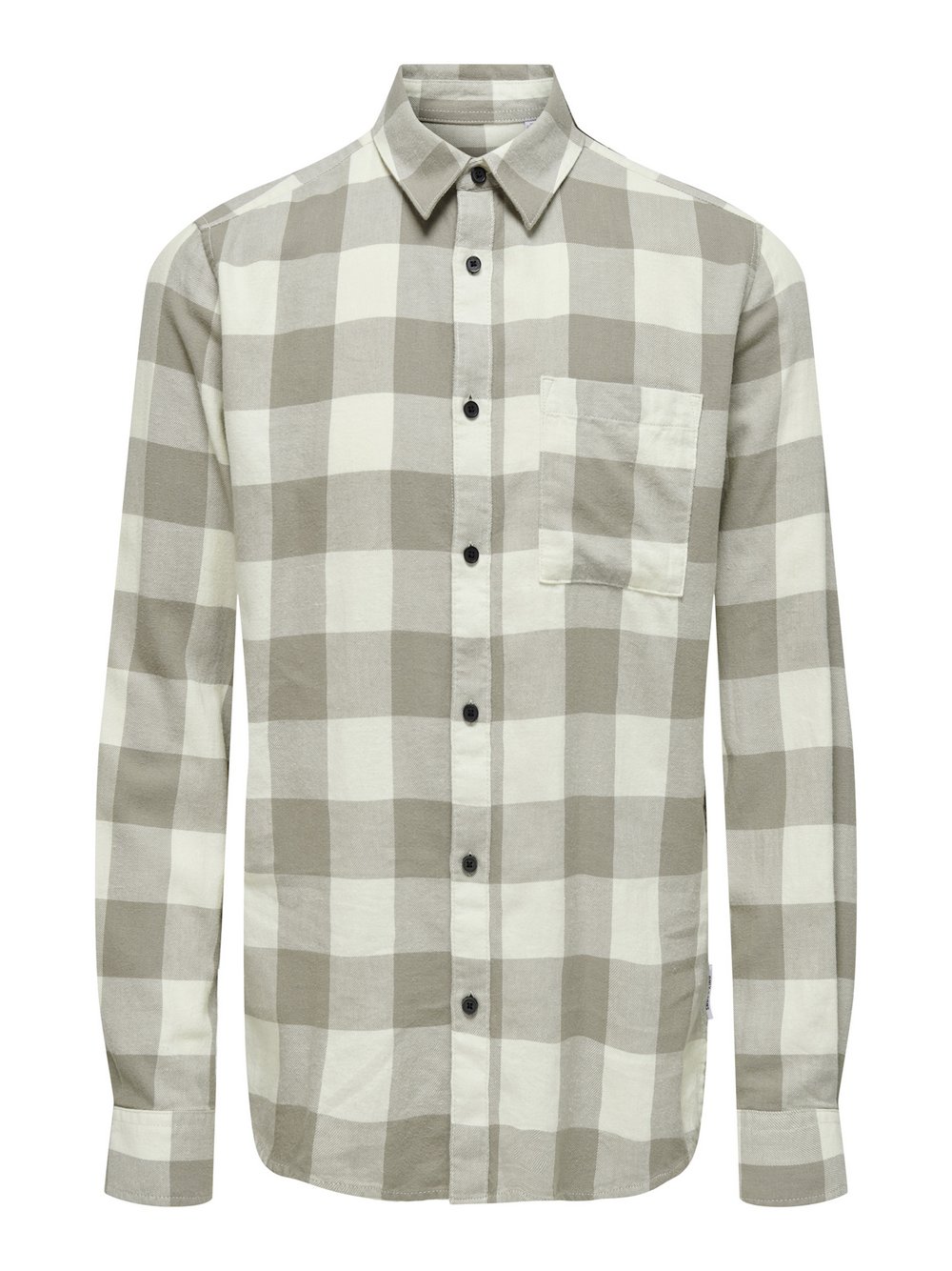 Thumbnail - Only&Sons Hemd Herren Slim Fit Baumwolle weiß kariert, L