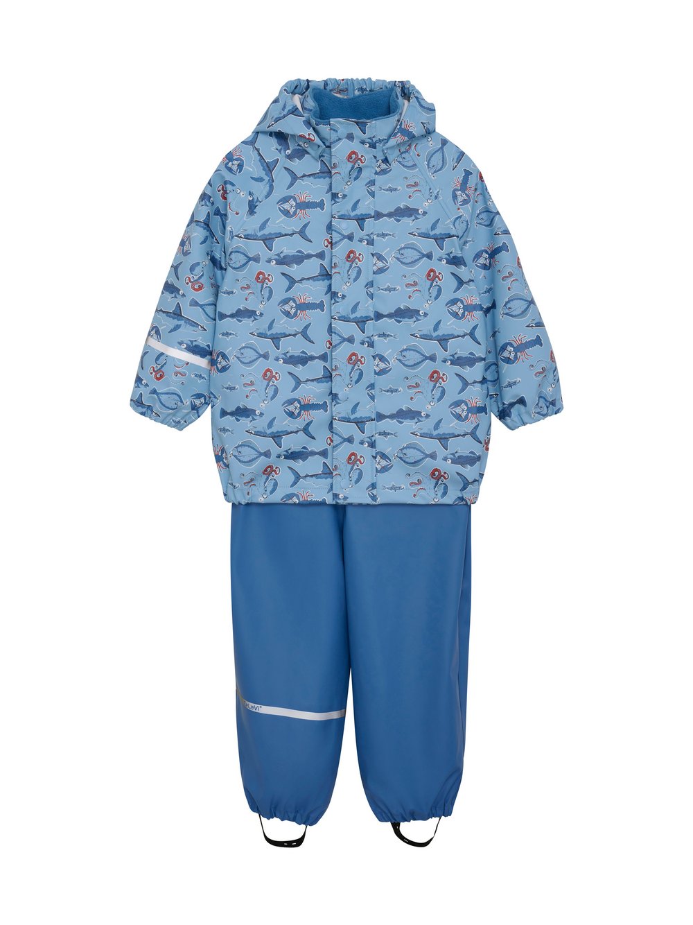 CeLaVie Regen-Set Jungs Jungen blau gemustert, 90