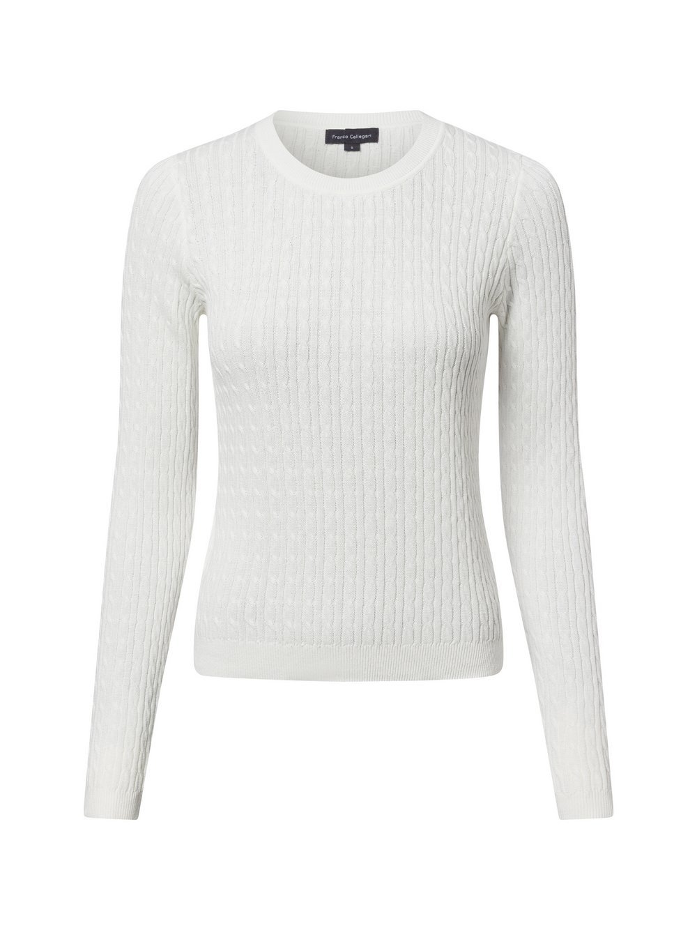 Franco Callegari Pullover Damen Baumwolle weiß, L