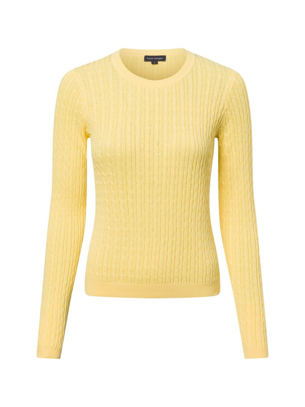 Franco Callegari Pullover Damen Baumwolle gelb, L