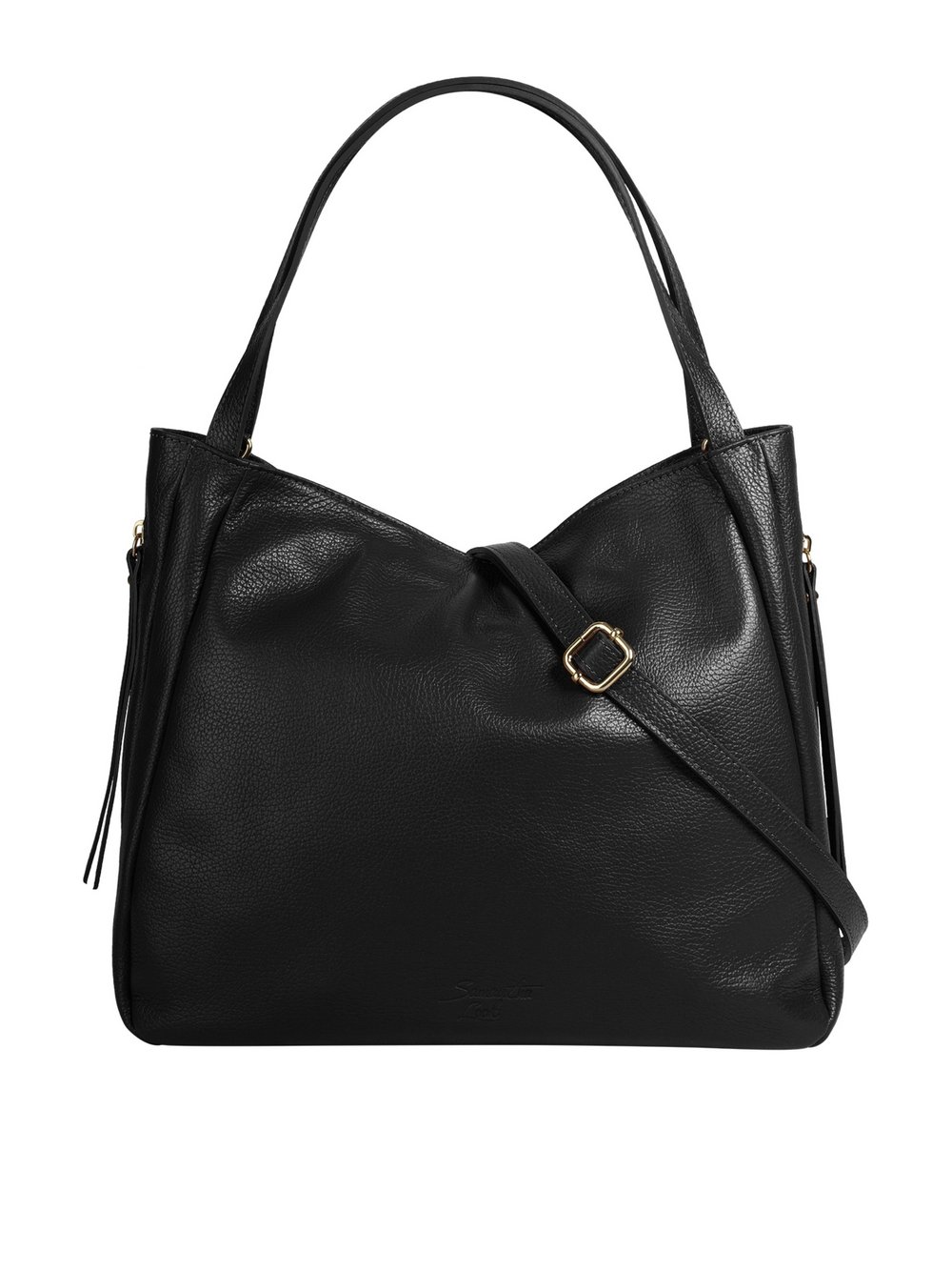 Thumbnail - Samantha Look Umhängetasche Damen Leder schwarz, ONE SIZE