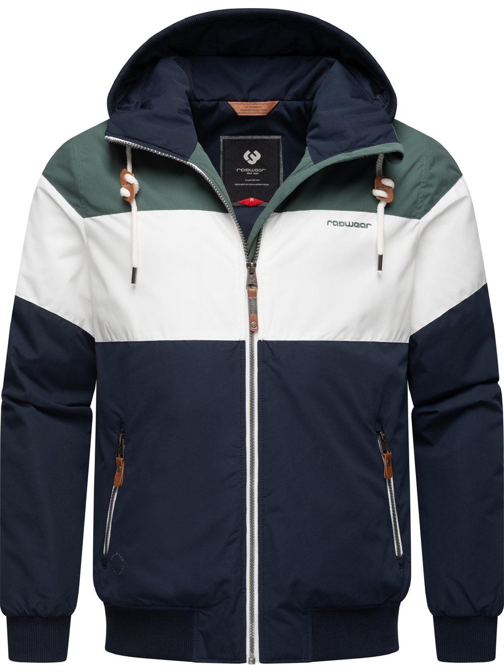 Ragwear Outdoorjacke Herren blau gemustert, L