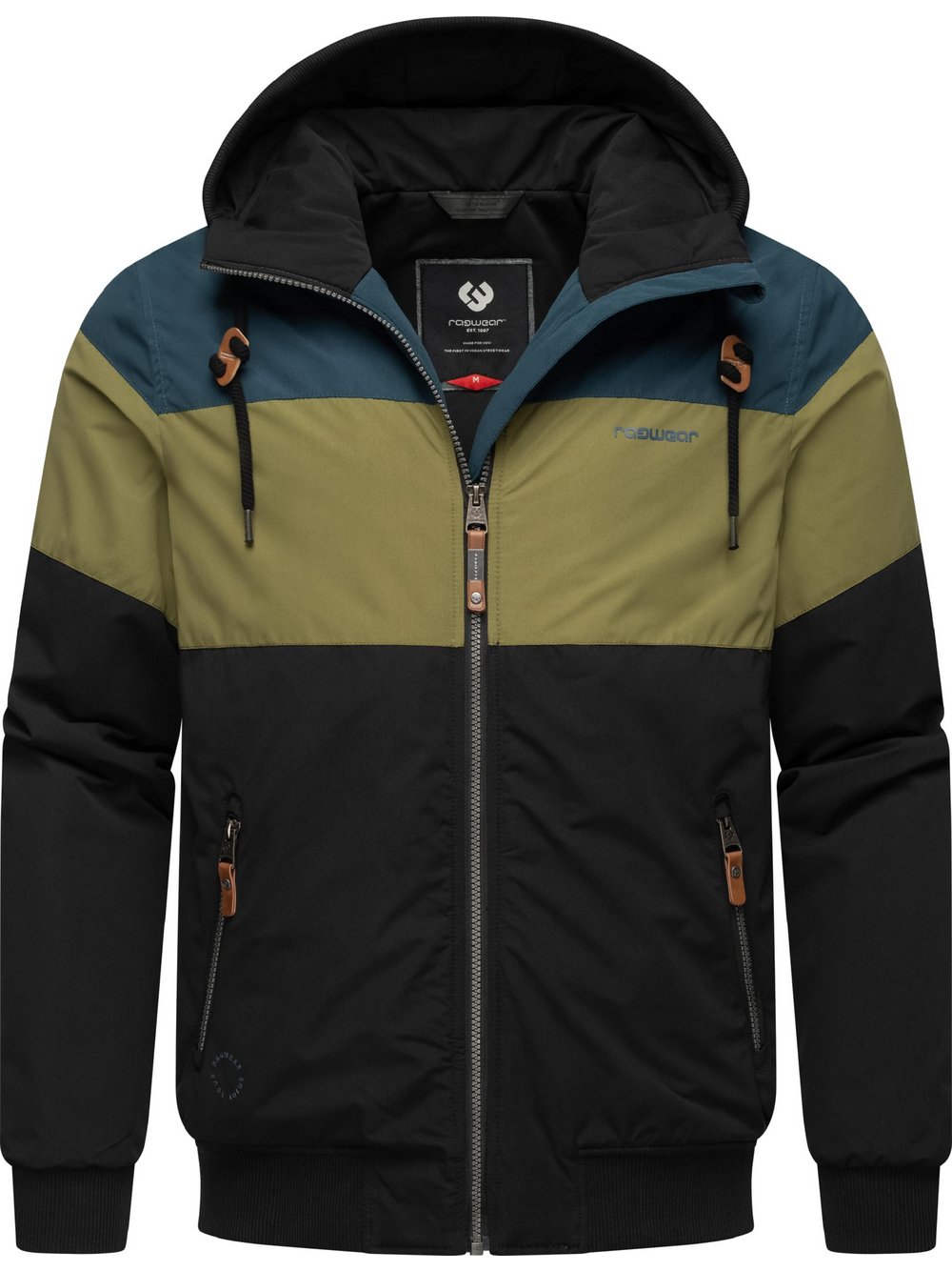 Ragwear Outdoorjacke Herren grün gemustert, XXL