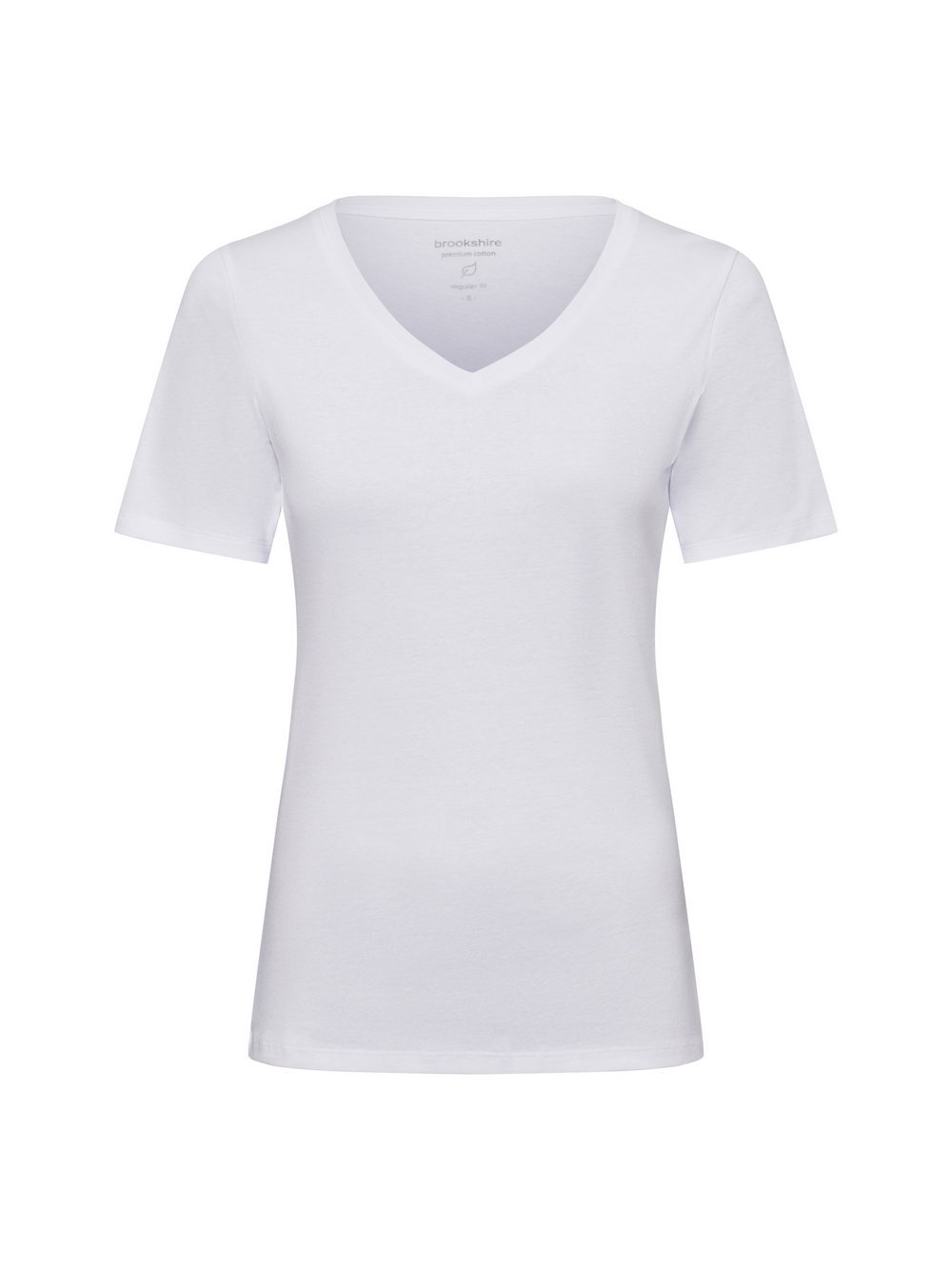 brookshire T-Shirt Damen Baumwolle weiß, XXL