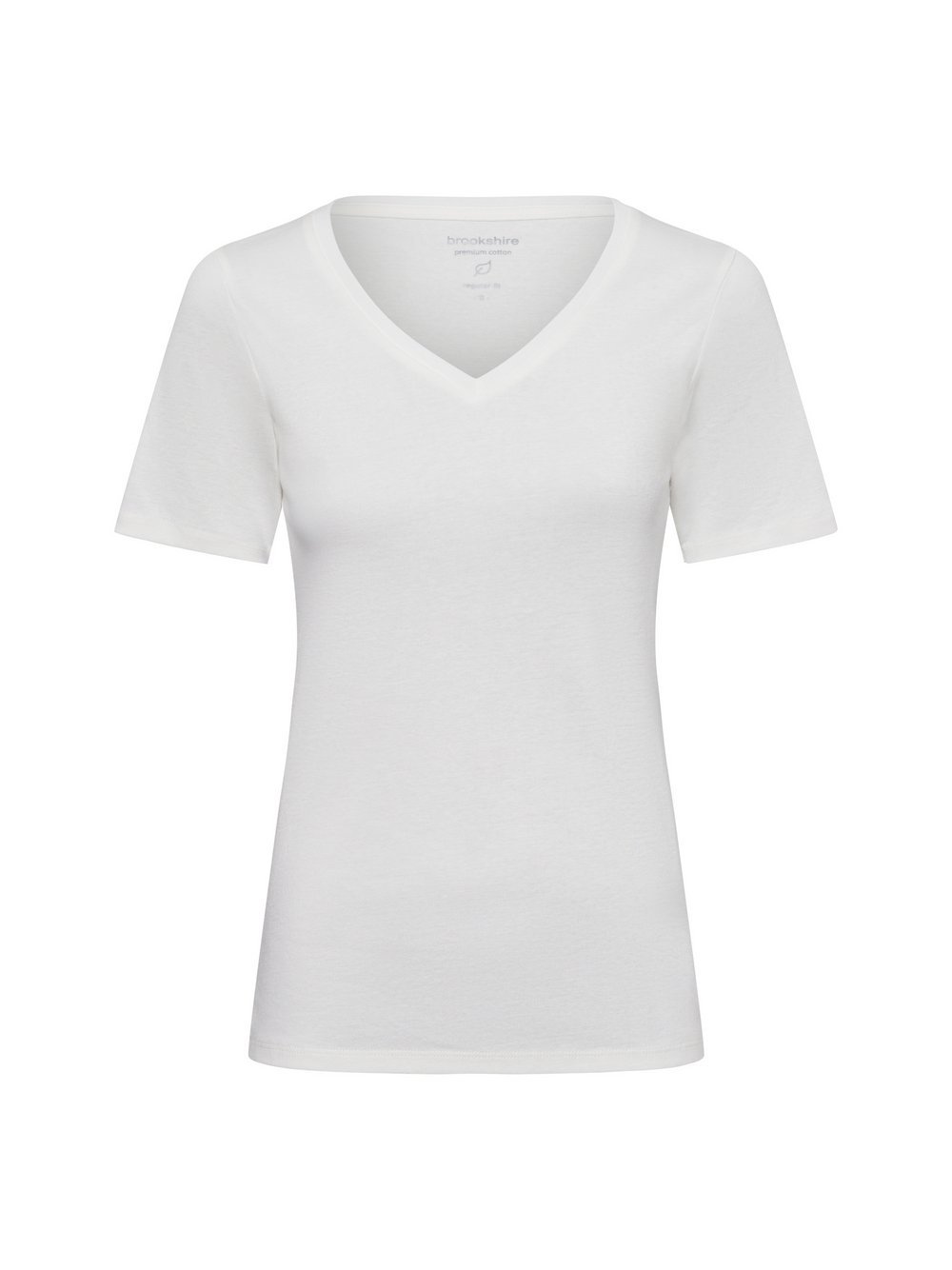 brookshire T-Shirt Damen Baumwolle weiß, M