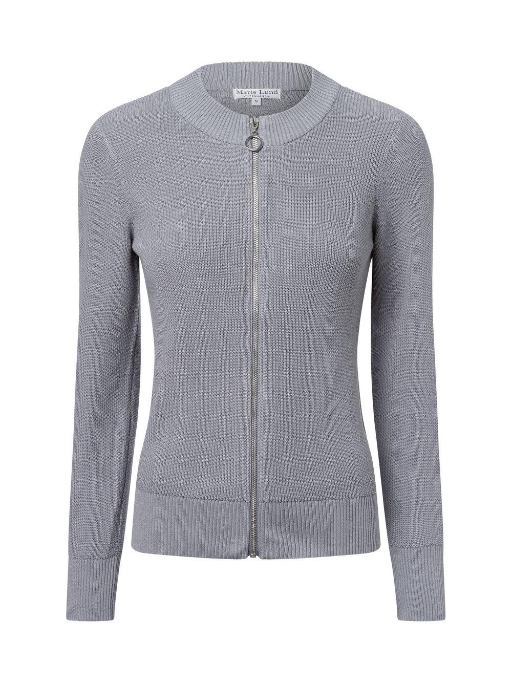 Marie Lund Strickjacke Damen Grobstrick grau, S
