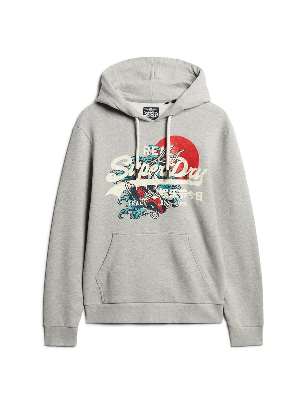 Superdry Sweatshirt Herren Baumwolle grau bedruckt, L