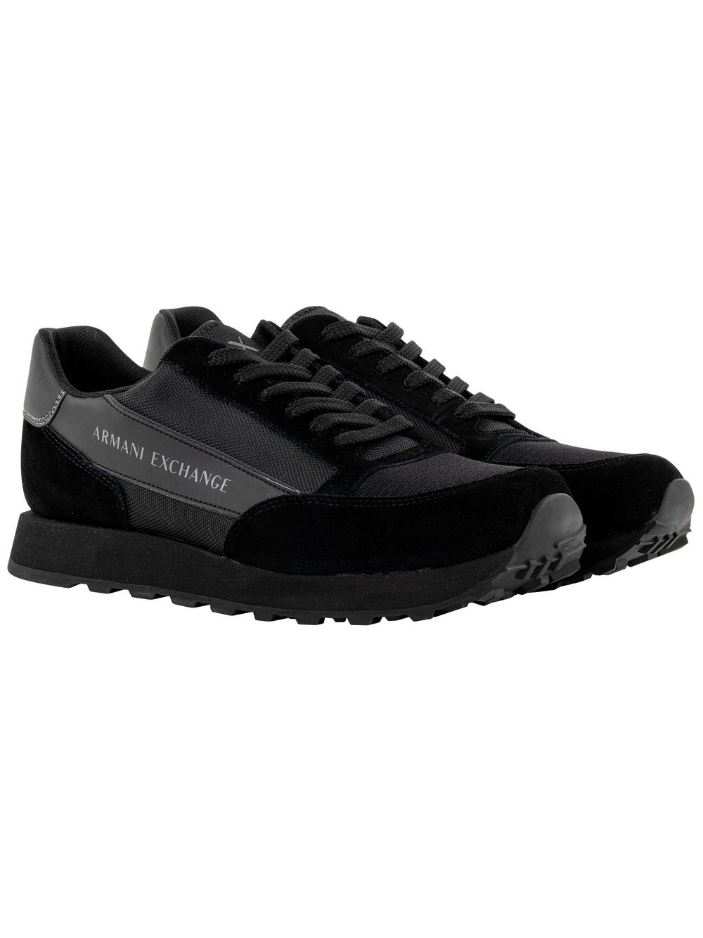 Armani Exchange Sneaker Herren Leder schwarz, 42