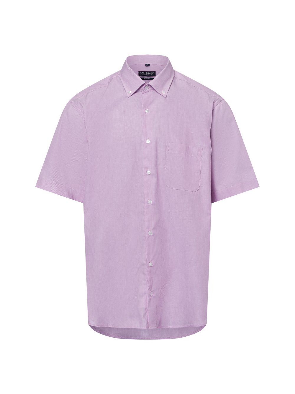 Van Graaf Freizeithemd Herren Regular Fit Baumwolle rosa gestreift, 41/42