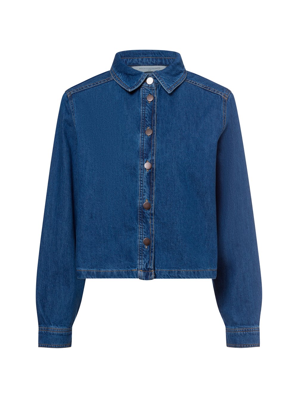 Thumbnail - Msch Copenhagen Jeansbluse Damen Baumwolle blau, XS/S