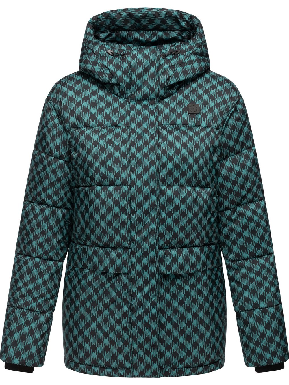 Ragwear Steppjacke Damen grün gemustert, XXL