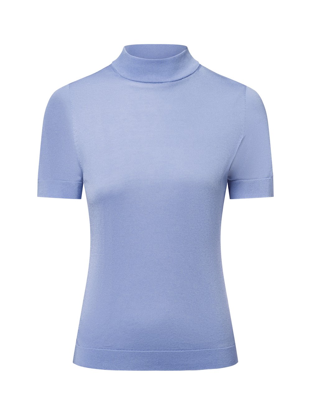 Ipuri Essentials Kurzarm-Pullover mit Seiden-Anteil Damen Lyocell blau, M