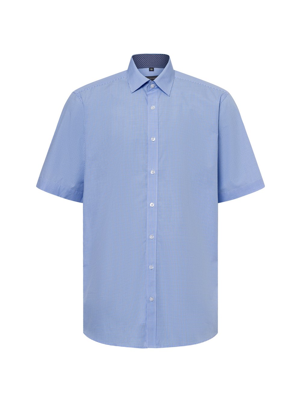 Finshley & Harding Businesshemd Herren Modern Fit Baumwolle mehrfarbig kariert, 45