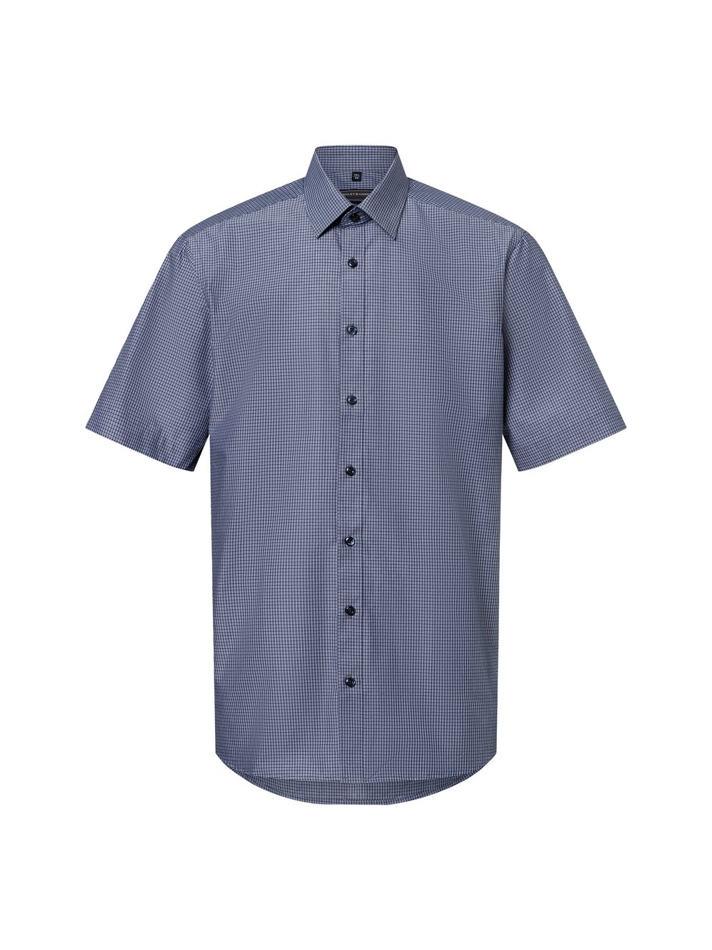 Finshley & Harding Businesshemd Herren Modern Fit Baumwolle mehrfarbig kariert, 43