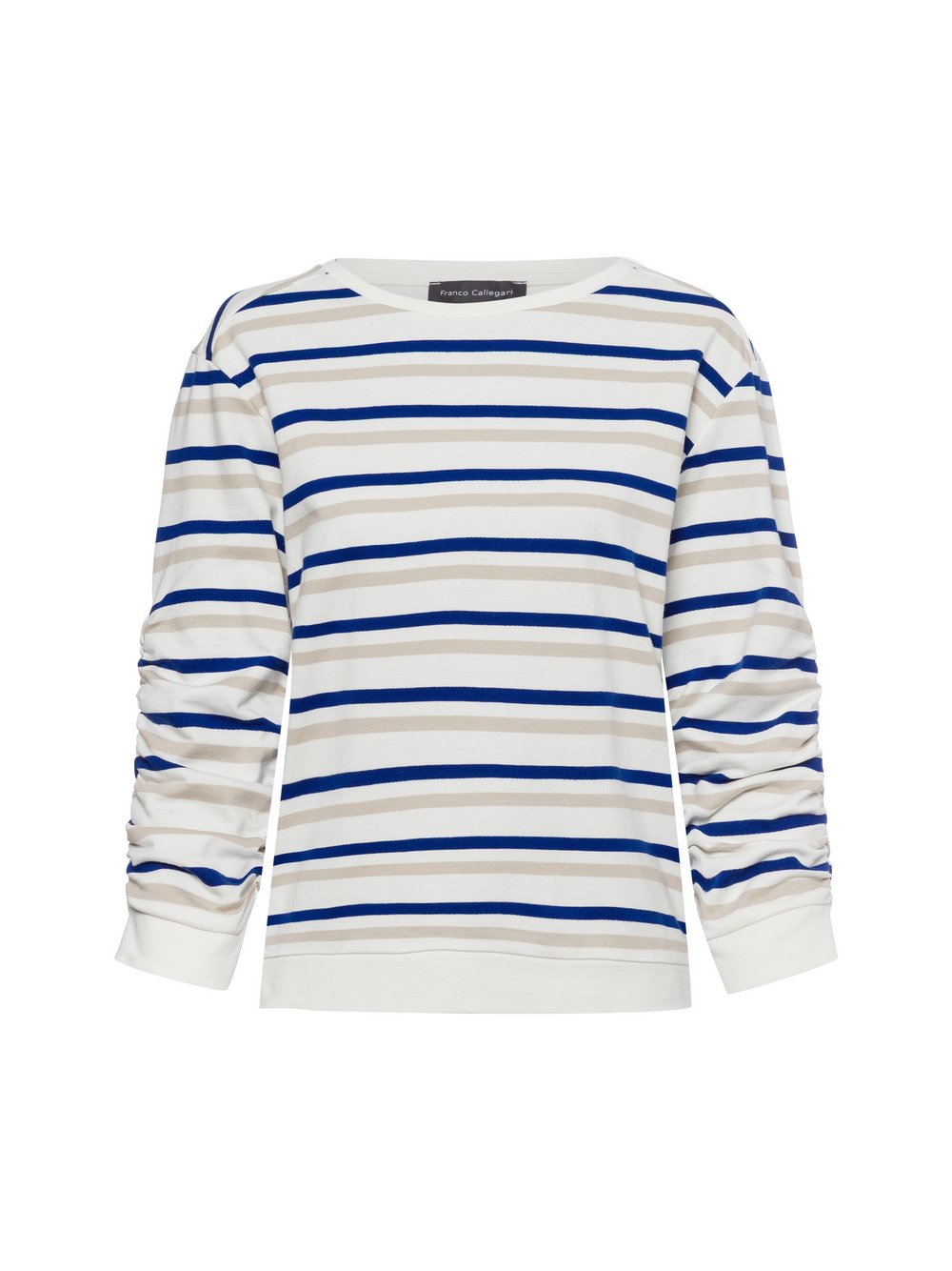 Franco Callegari Sweatshirt Damen Baumwolle mehrfarbig gestreift, S