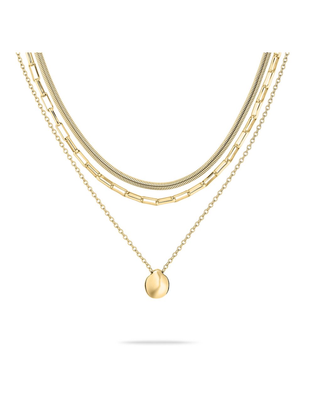 Tamaris Schmuck-Set Damen Edelstahl gold, ONE SIZE