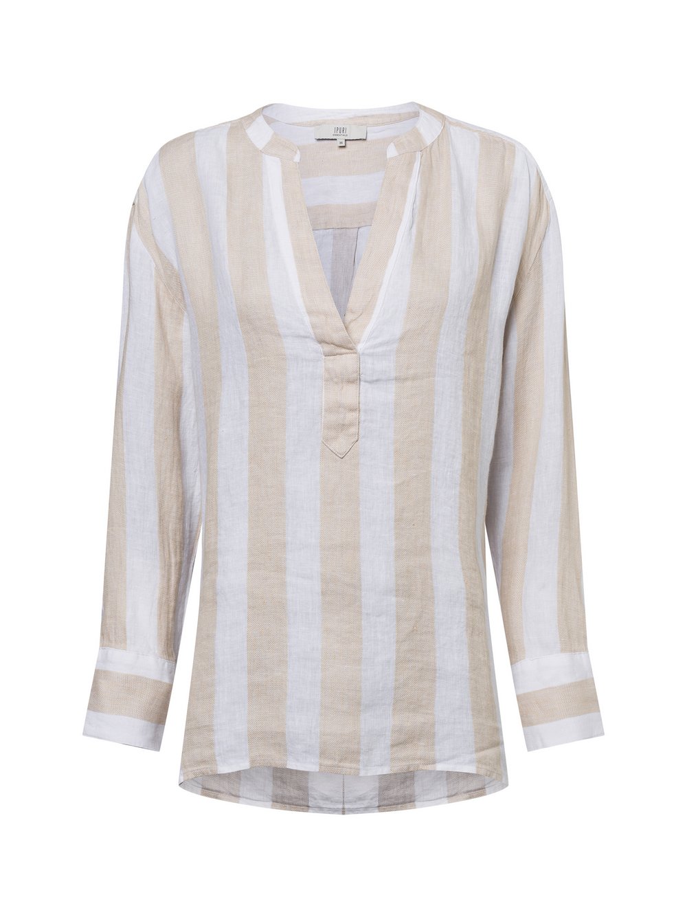 IPURI Leinenbluse Damen mehrfarbig gestreift, 38
