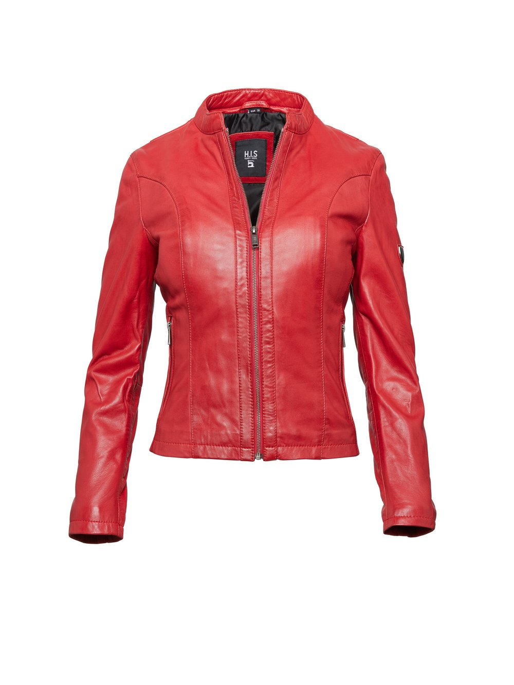 HIS Lederjacke Damen rot, 44